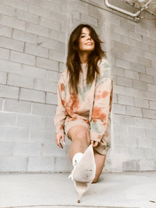 Tie Dye Boyfriend Shirt Dress