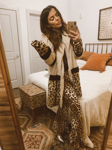 Oversized Cheeta Cardi